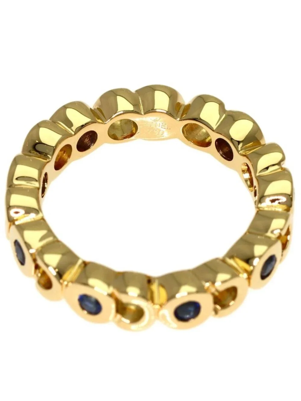 Chanel Coco Sapphire Ring 18K Yellow Gold
